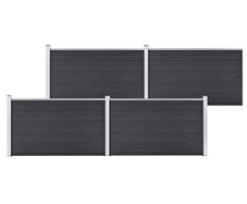 Garden Fence WPC 699x106 cm Grey