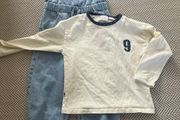 zara girls dungarees with matching top