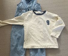 zara girls dungarees with matching top