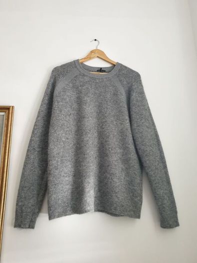 Theory Wool Blend Knitted Jumper Size Large
