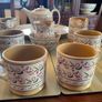Nicholas Mosse lavender collection from Washington creek . Mugs, jugs , tea pot and platter .pricing the mug fir this ad Image 2