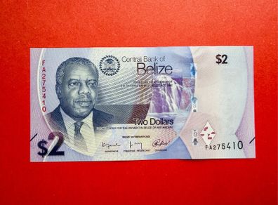 Belize  2. Dollars  2025. Pick  73a. Uncirculated