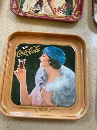 Coca Cola  set of 6 Liberty metal coasters # 2