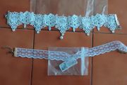2 new lace necklaces