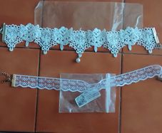 2 new lace necklaces