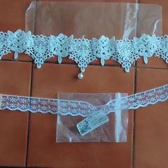 2 new lace necklaces