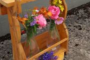 Rustic floating / stand flower vases / display