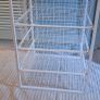 Jonaxel 4 x Wire Basket Roller Chest Drawer Storage White with Tabletop Image 3