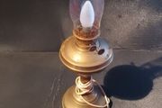 Converted Brass Oil Lamp