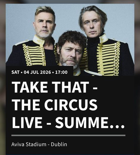 Take That - Aviva Stadium
