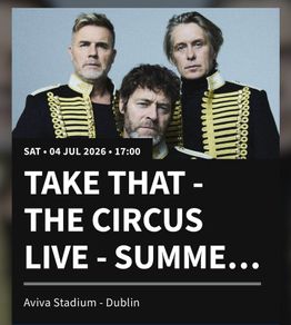 Take That - Aviva Stadium