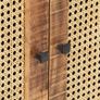 Sideboard 60x35x75 cm Rough Mango Wood and Natural Cane Image 3