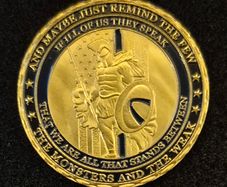 Us police service, commerative coin.