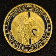Us police service, commerative coin.