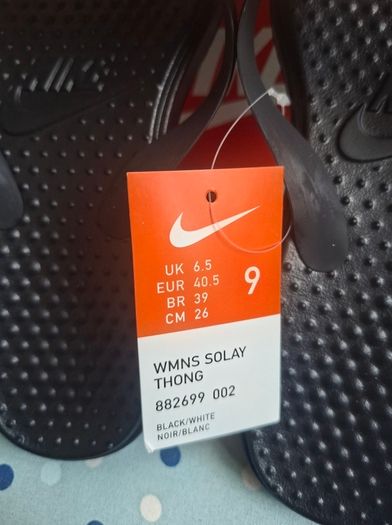 Nike Women's Solay Thong Flip-Flops (Size UK 6.5) - Black/White