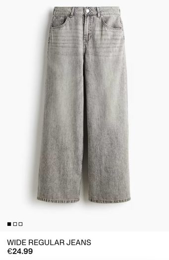 H&M Grey Sweatshirt XL and Grey Wide Leg Jeans UK 14