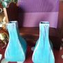 Pair of Pretty Blue Vases Image 4