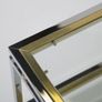 Vintage Two Tier Chrome and Brass Coffee Table, Attributed to Renato Zevi, Italy, 1970s Image 6