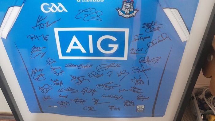 Signed & Framed 2016 All Ireland winning Dublin GAA Squad Jersey/Shirt. Football, all Ireland winners.