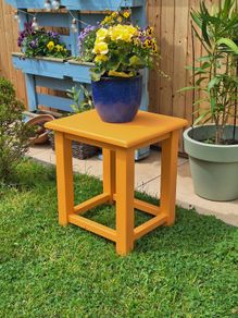 Wood Flower Stool