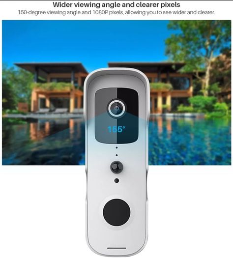 Tuya Smart Video Doorbell Wi-Fi 1080P Video Intercom Door Bell