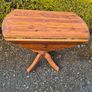 kitchen table, round, extendable foldable sides Image 2