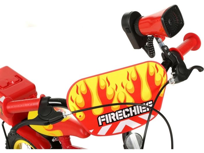 Kids Fire Fighter Red Bike Age 3-6, With Stabilisers, Hardly Used