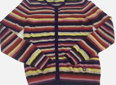 Bennetton Girls Multi stripe wool blend cardigan age 11/12 years