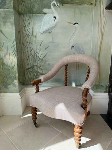 Antique Victorian, Hindley & sons armchair.