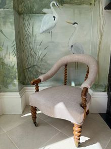 Antique Victorian, Hampton & sons armchair.