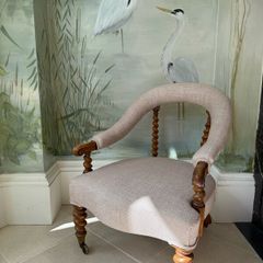 Antique Victorian, Hampton & sons armchair.