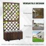 Garden Wooden Pine Trough Planter with Topped Trellis Climbing Plants Flower Raised Bed (FREE SHIPPING) Image 7