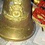 Antique Brass Military Bugle features a Distinctive Cap Badge Image 2