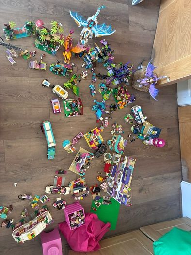 Huge LEGO Friends & Elves Collection Massive Bundle Figures, Buildings, Dragons & Vehicles