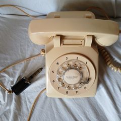 vintage 1970s telephone beige northern electric 500-series