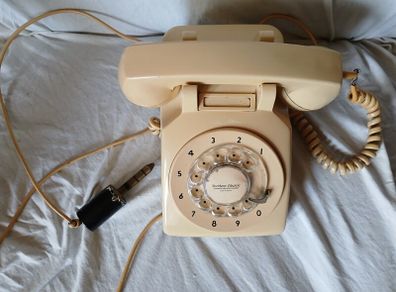 vintage 1970s telephone beige northern electric 500-series
