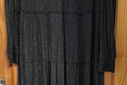 Black sparkly midi dress