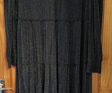 Black sparkly midi dress
