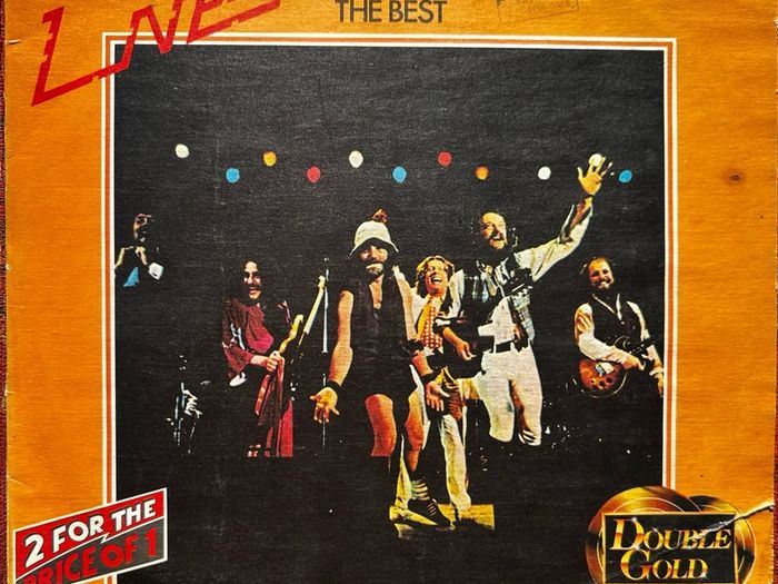 Jethro Tull double album the Best of Live Sample copy not for sale stamped on front sleeve in vg condition