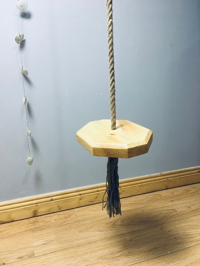 Kids swing, wooden indoor swing, handmade tree swing, children gift idea