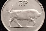 [#2121] - Ireland 1978 | RIM ERROR | Irish 5p | Five Pence | Bull | KM.22