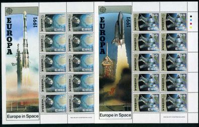 1991 Ireland Europa Europe in Space Commemorative Stamps Sheetlet Mint Never Hinged (MNH)
