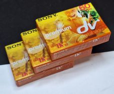 Sony Premium Mini DV Digital Video Cassette Tapes 60min DVM60PR3 (New, Sealed Pack of 3)