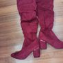 Primark  Over The  Knee  Wine  Boots.  Size 6..  B.N.W.T Image 3