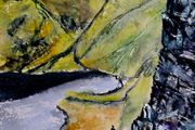brother O'Shea's gully route carrantuohill watercolour