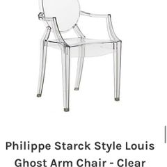 ghost style chair. Like new