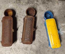 pierce and Wexford engineering cast iron toolboxes