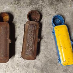 pierce and Wexford engineering cast iron toolboxes