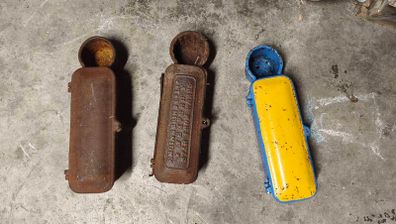 pierce and Wexford engineering cast iron toolboxes