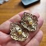 Vintage Large Earrings Image 4